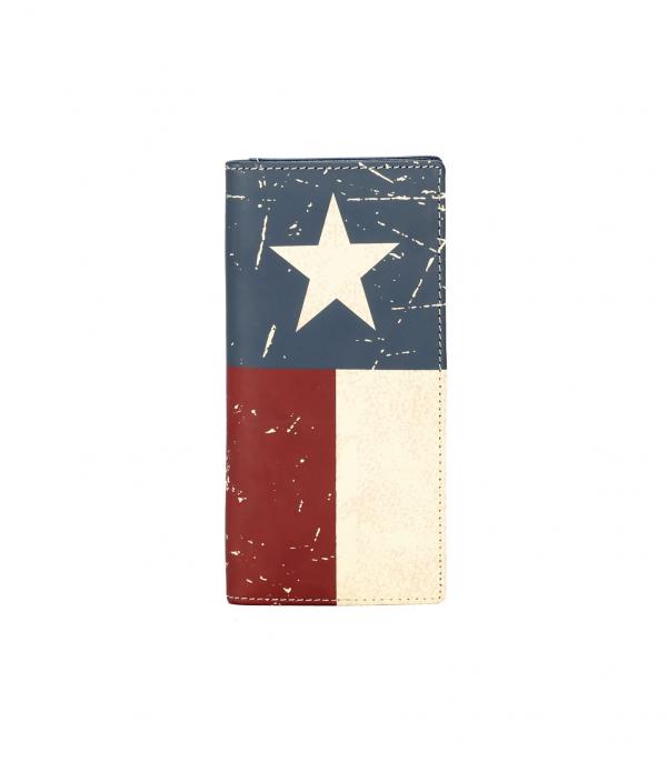 <font color=RED>RED,WHITE, AND BLUE</font> :: Wholesale Montana West Texas Mens Leather Wallet