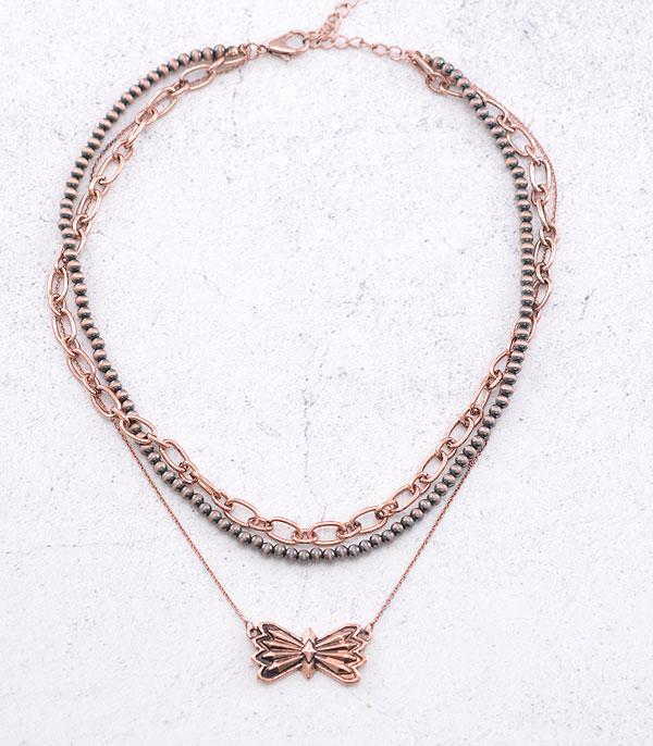 New Arrival :: Wholesale Western Concho Layered Necklace