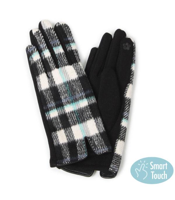 New Arrival :: Wholesale Plaid Cold Weather Gloves