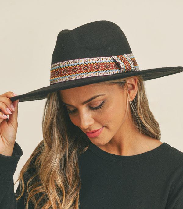 New Arrival :: Wholesale Western Aztec Trim Rancher Style Hat