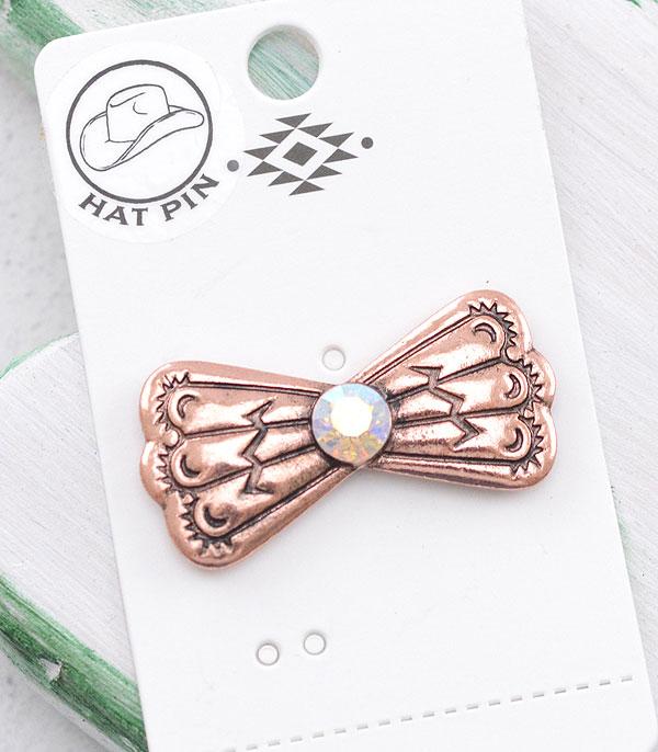 HATS I HAIR ACC :: HAT ACCESSORIES :: Wholesale Western Butterfly Concho Hat Pin