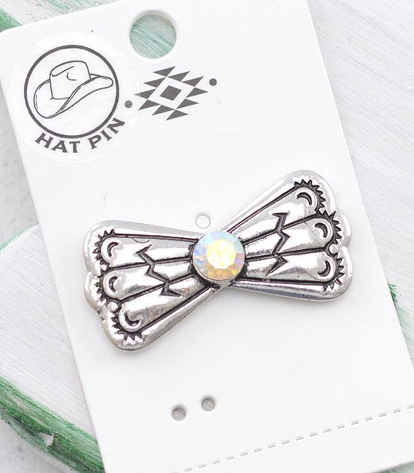 HATS I HAIR ACC :: HAT ACCESSORIES :: Wholesale Western Butterfly Concho Hat Pin