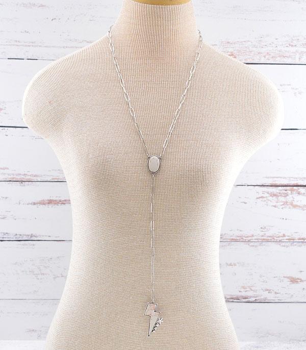 NECKLACES :: TRENDY :: Wholesale Western Lightning Bolt Lariat Necklace