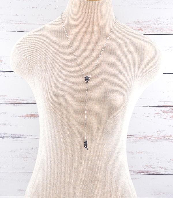 NECKLACES :: TRENDY :: Wholesale Western Semi Stone Lariat Necklace