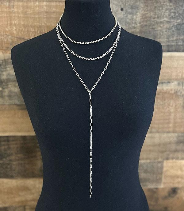 NECKLACES :: TRENDY :: Wholesale Western Chain Layered Necklace