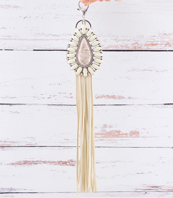 <font color=black>SALE ITEMS</font> :: MISCELLANEOUS :: Wholesale Western Turquoise Fringe Purse Keychain