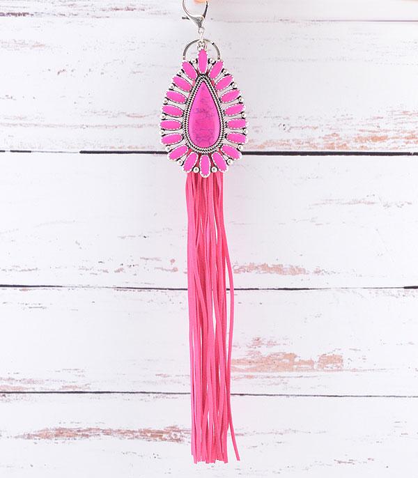 <font color=black>SALE ITEMS</font> :: MISCELLANEOUS :: Wholesale Western Turquoise Fringe Purse Keychain