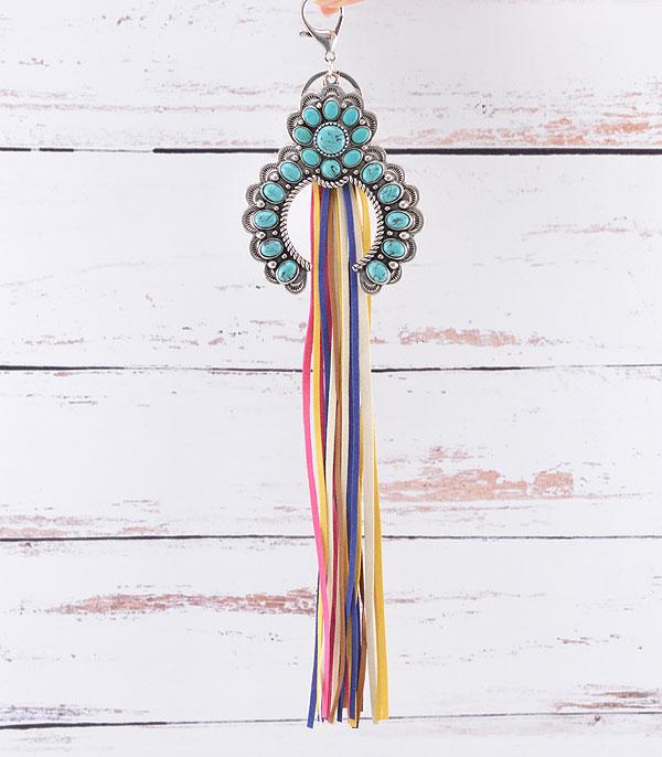 <font color=BLUE>WATCH BAND/ GIFT ITEMS</font> :: KEYCHAINS :: Wholesale Squash Blossom Fringe Keychain