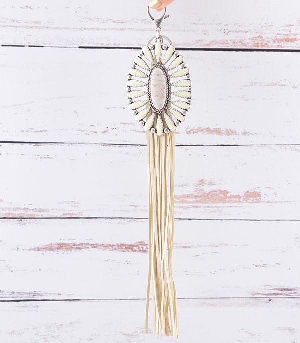<font color=black>SALE ITEMS</font> :: MISCELLANEOUS :: Wholesale Western Concho Fringe Charm Keychain