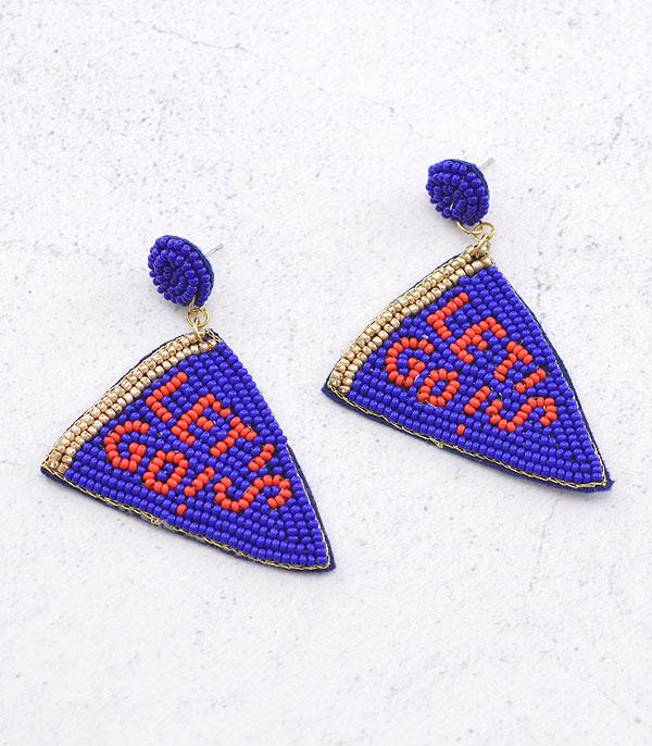 New Arrival :: Wholesale Seed Bead Game Day Earrings