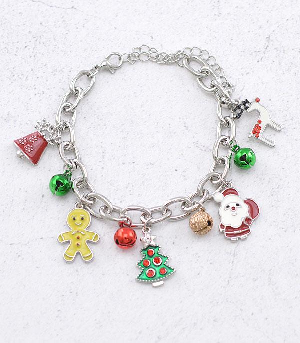 <font color=GREEN>HOLIDAYS</font> :: JEWELRY I BAGS :: Wholesale Christmas Charm Bracelet