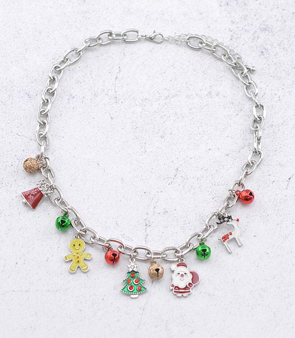 <font color=GREEN>HOLIDAYS</font> :: Wholesale Christmas Charm Necklace