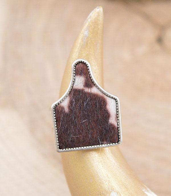 New Arrival :: Wholesale Tipi Western Cow Tag RIng