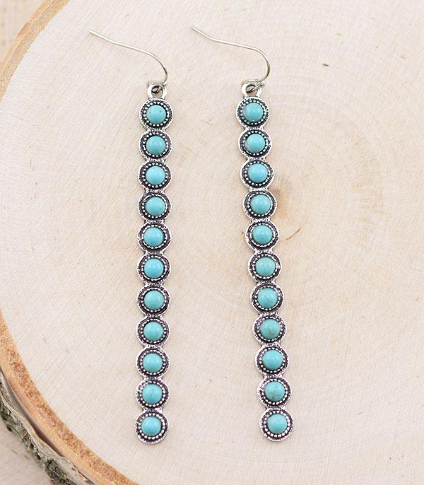 New Arrival :: Wholesale Tipi Turquoise Drop Earrings