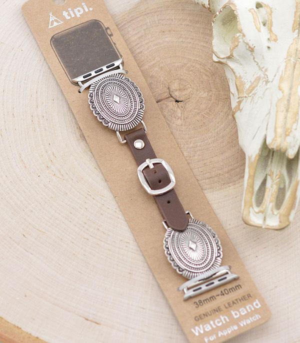 <font color=BLUE>WATCH BAND/ GIFT ITEMS</font> :: SMART WATCH BAND :: Wholesale Tipi Western Concho Watch Band