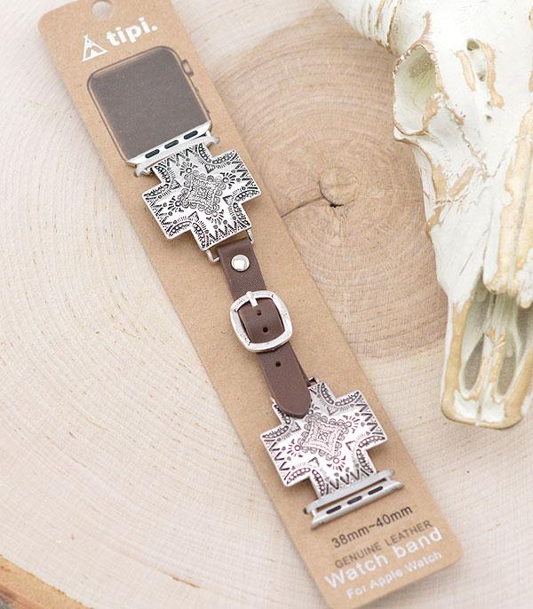 <font color=BLUE>WATCH BAND/ GIFT ITEMS</font> :: SMART WATCH BAND :: Wholesale Tipi Cross Concho Watch Band