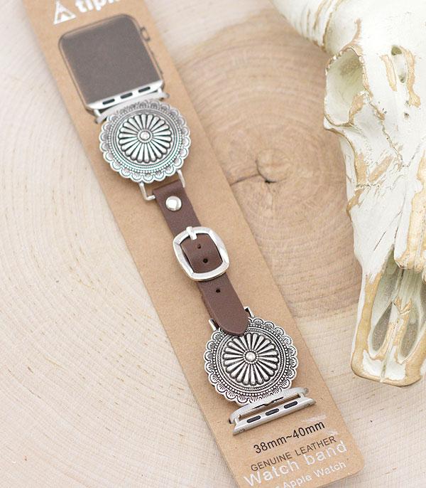 <font color=BLUE>WATCH BAND/ GIFT ITEMS</font> :: SMART WATCH BAND :: Wholesale Tipi Western Concho Watch Band