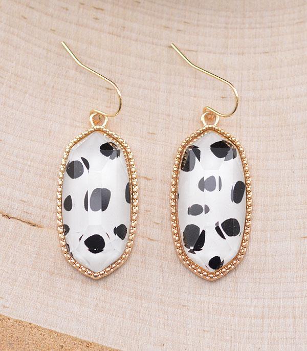 EARRINGS :: TRENDY EARRINGS :: Wholesale Animal Print Dangle Earrings