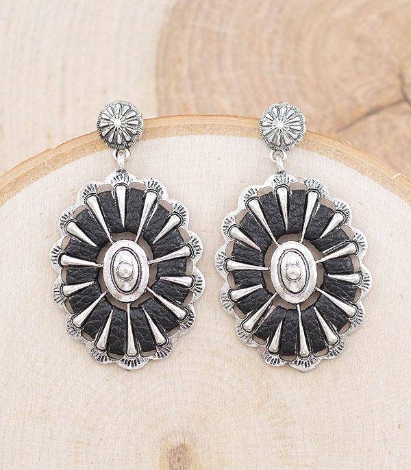 EARRINGS :: WESTERN POST EARRINGS :: Wholesale Western Concho Dangle Earrings