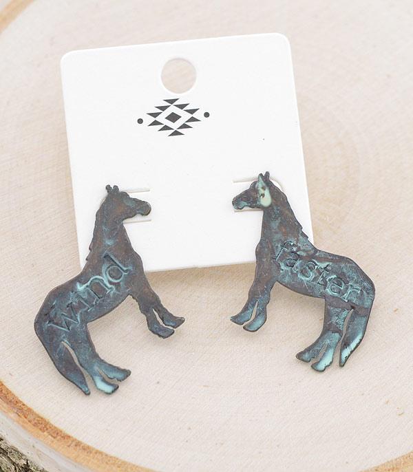 EARRINGS :: POST EARRINGS :: Wholesale Farm Animal Horse Earrings