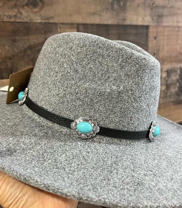 HATS I HAIR ACC :: HAT /HAIR ACC :: Wholesale Tipi Western Concho Leather Hat Band