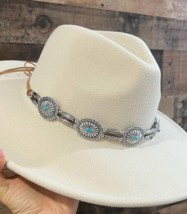 HATS I HAIR ACC :: HAT /HAIR ACC :: Wholesale Tipi Western Concho Hat Band