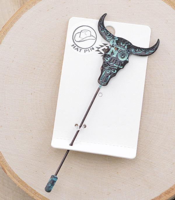 New Arrival :: Wholesale Western Steer Head Hat Pin