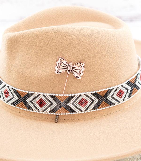 HATS I HAIR ACC :: HAT /HAIR ACC :: Wholesale Western Butterfly Concho Hat Pin