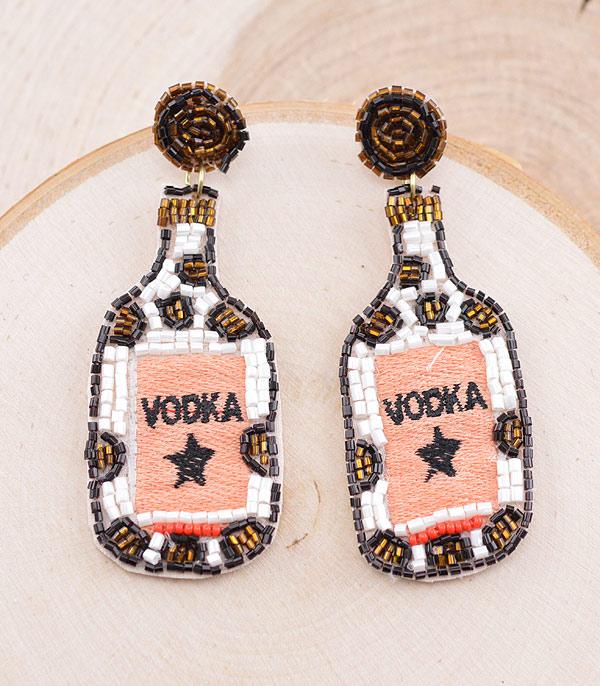 <font color=black>SALE ITEMS</font> :: JEWELRY :: Earrings :: Wholesale Seed Beaded Vodka Earrings