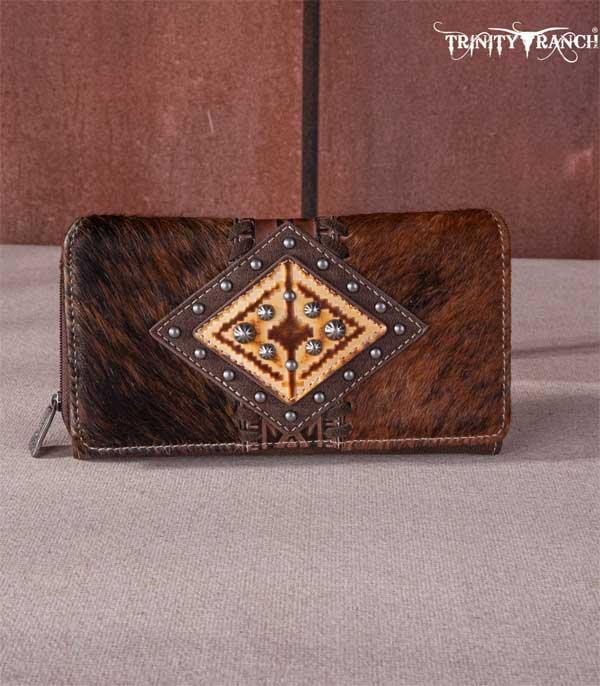MONTANAWEST BAGS :: WALLETS I SMALL ACCESSORIES :: Wholesale Trinity Ranch Cowhide Leather Wallet