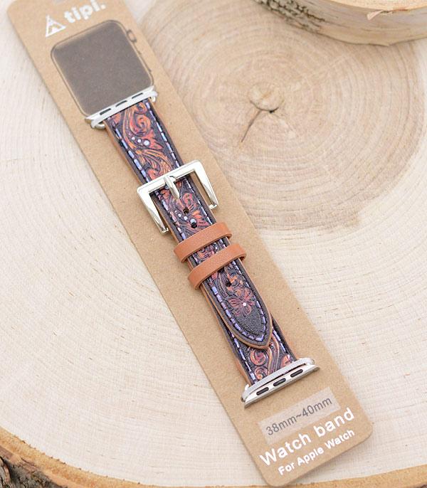 New Arrival :: Wholesale Tipi Western Tooled Look Watch Band