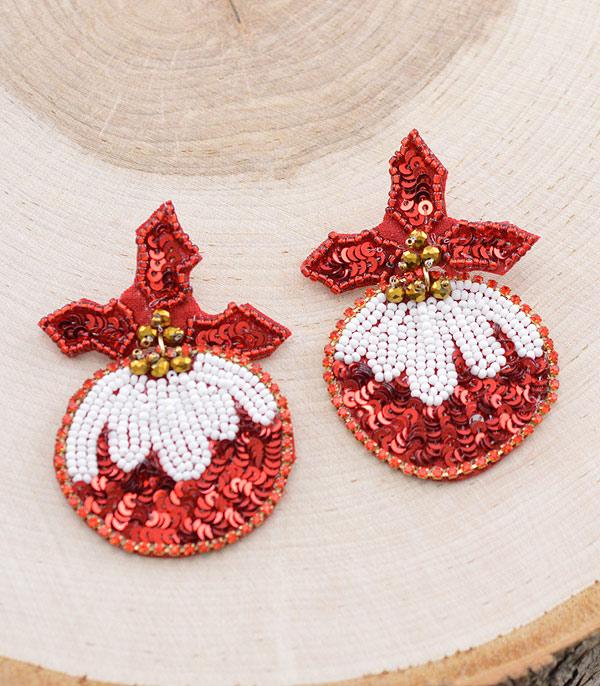 <font color=GREEN>HOLIDAYS</font> :: JEWELRY I BAGS :: Wholesale Christmas Ornament Beaded Earrings