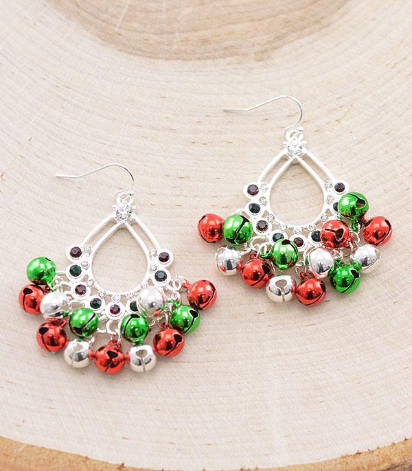 <font color=GREEN>HOLIDAYS</font> :: JEWELRY I BAGS :: Wholesale Christmas Bell Charm Earrings