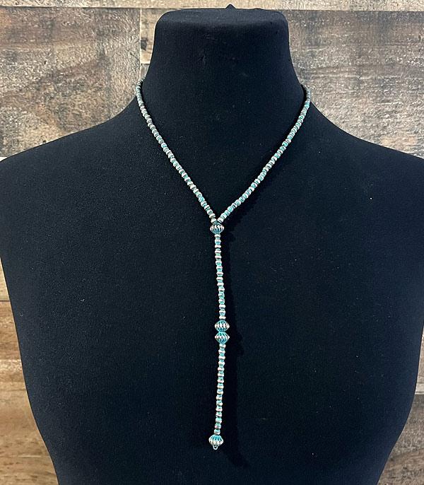 NECKLACES :: TRENDY :: Wholesale Western Navajo Bead Y Necklace