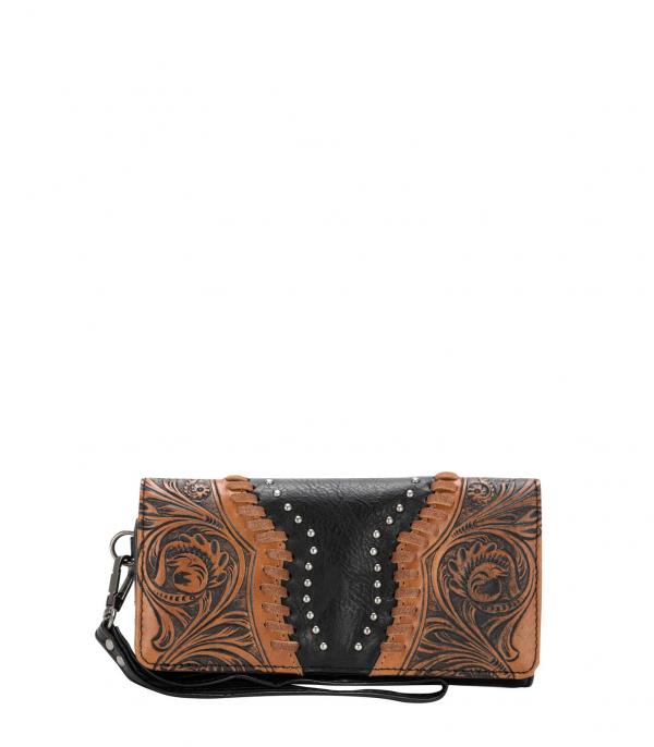 New Arrival :: Wholesale Trinity Ranch Tooled Wallet