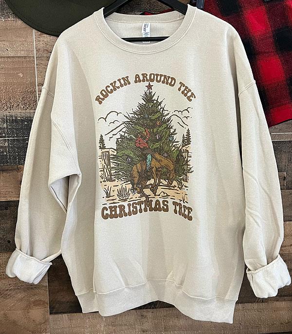 <font color=GREEN>HOLIDAYS</font> :: GRAPHIC TEES :: Wholesale Western Christmas Sweatshirt
