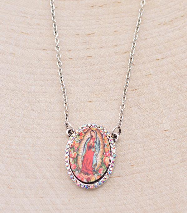 NECKLACES :: CHAIN WITH PENDANT :: Wholesale Lady Of Guadalupe Necklace