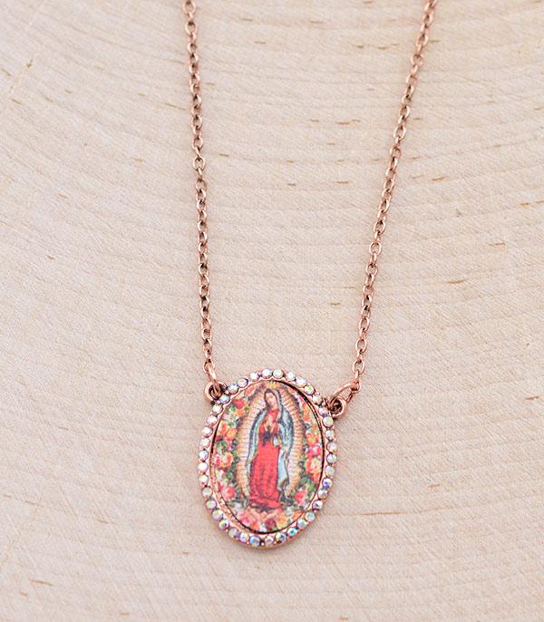 NECKLACES :: CHAIN WITH PENDANT :: Wholesale Lady Of Guadalupe Necklace