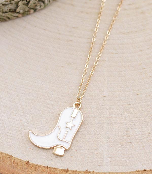 New Arrival :: Wholesale Cowgirl Boots Pendant Necklace