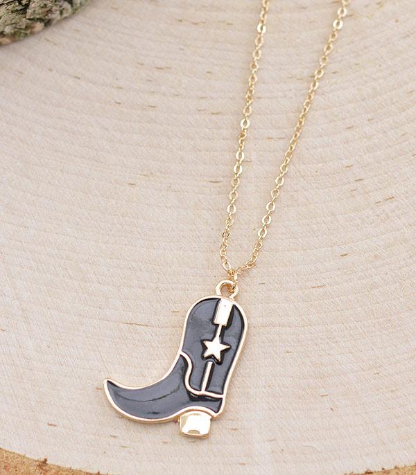 New Arrival :: Wholesale Cowgirl Boots Pendant Necklace