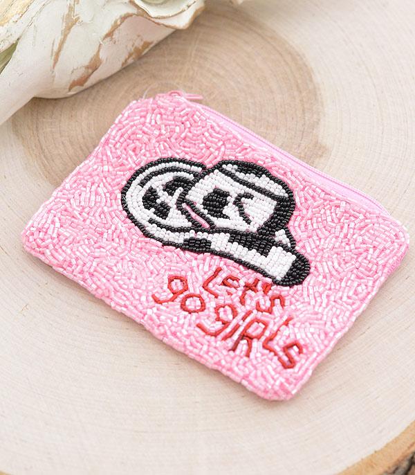New Arrival :: Wholesale Lets Go Girls Beaded Coin Purse