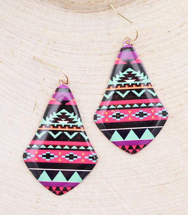 New Arrival :: Wholesale Western Aztec Pattern Earrings