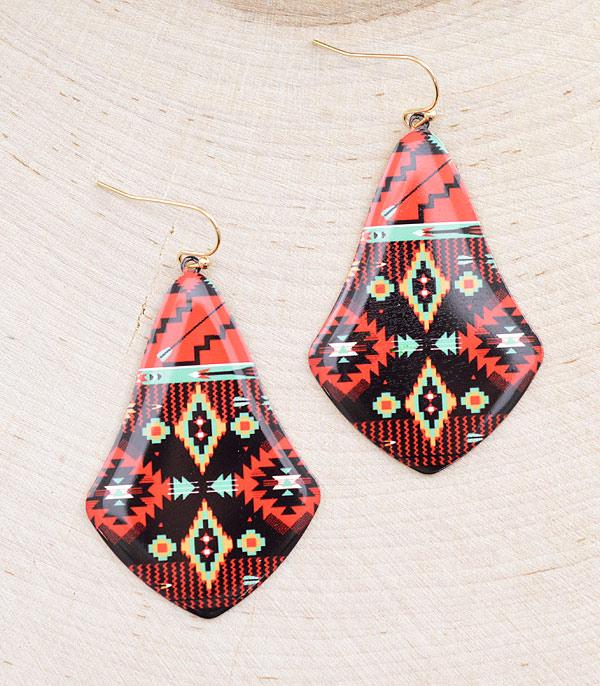 New Arrival :: Wholesale Western Aztec Pattern Earrings