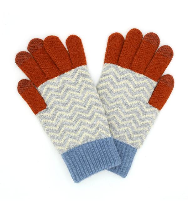 GLOVES :: Wholesale Smart Touch Winter Knit Gloves