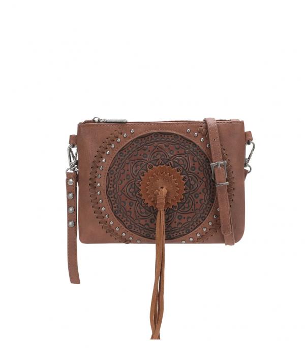 New Arrival :: Wholesale Montana West Tooled Clutch Crossbody Bag