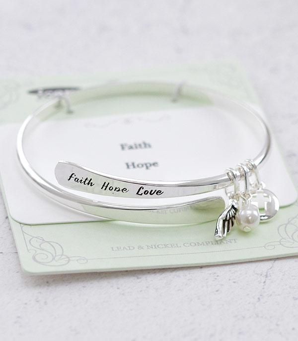 New Arrival :: Wholesale Faith Hope Love Inspiration Bracelet