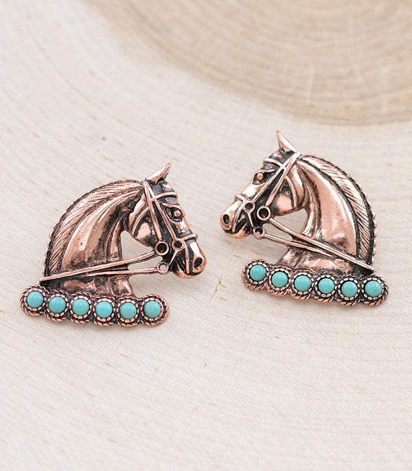 New Arrival :: Wholesale Western Horse Earrings