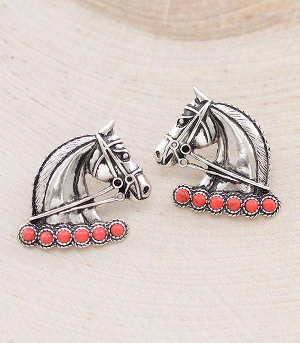 EARRINGS :: WESTERN POST EARRINGS :: Wholesale Western Horse Earrings