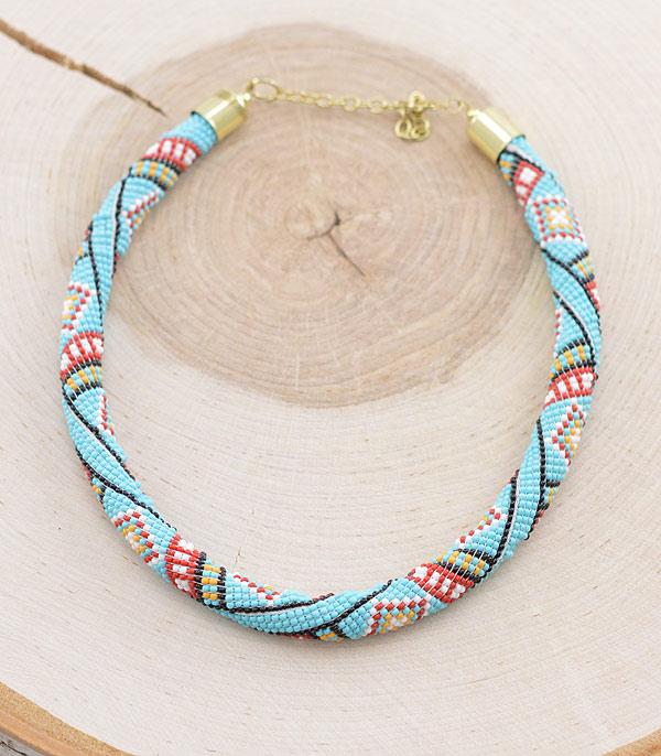 New Arrival :: Wholesale Western Navajo Beaded Necklace