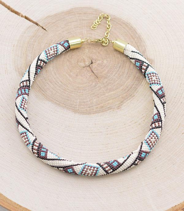 New Arrival :: Wholesale Western Navajo Beaded Necklace